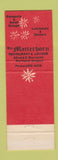 Matchbook Cover - The Matterhorn Restaurant Swiss Portland OR