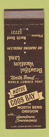 Matchbook Cover - Hotel Coos Bay North Bend OR