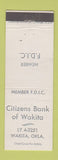 Matchbook Cover - Citizens Bank of Wakita OK