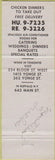 Matchbook Cover - Chalet BBQ Montreal QC