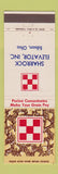 Matchbook Cover - Purina Feeds Sharrock Elevator Edison OH
