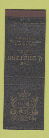 Matchbook Cover - Congress Hotel Portland OR