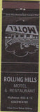 Matchbook Cover - Rolling Hills Motel Coldwater ON