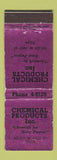 Matchbook Cover - Chemical Products Tulsa OK WEAR