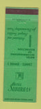 Matchbook Cover - Hotel Suburban East Orange Summit NJ