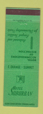 Matchbook Cover - Hotel Suburban East Orange Summit NJ
