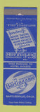 Matchbook Cover - Burlington Hotel Bartlesville OK