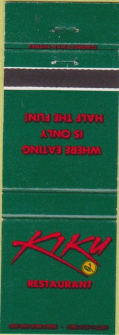 Matchbook Cover - Kiku Restaurant Toronto ON