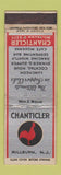 Matchbook Cover - Chanticler Millburn NJ restaurant WEAR