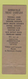 Matchbook Cover - Somerville Trust NJ bank