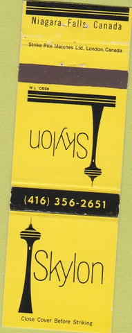 Matchbook Cover - Skylon Niagara Falls Canada