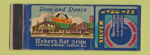 Matchbook Cover - Silver Lake Inn Clementon NJ Camden