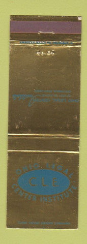 Matchbook Cover - Ohio Legal Center Institute Columbus OH