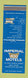 Matchbook Cover - Imperial 400 Motels Lima OH