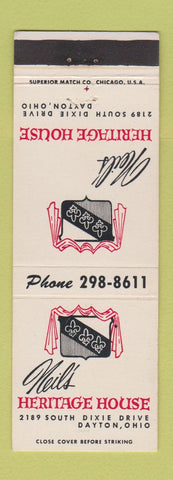 Matchbook Cover - Neil's Heritage House Dayton OH