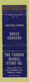 Matchbook Cover - Tarbox McCall Stone Findlay OH