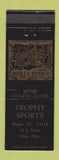 Matchbook Cover - Trophy Sports Sporting Goods Niles OH