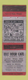 Matchbook Cover - Idle Hour Cafe Clovis NM WEAR