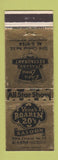 Matchbook Cover - Vena's Roarin 20's Saloon Albuquerque NM Casa Luna Italian