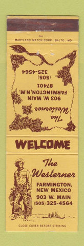 Matchbook Cover - Westerner Farmington NM WEAR