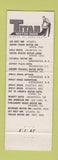 Matchbook Cover - Hiway House Albuquerque NM Titan Motor Inns WEAR