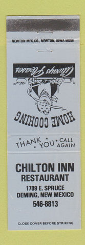 Matchbook Cover - Chilton Inn Restaurant Deming NM