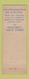 Matchbook Cover - Deguire's Drug Store Troy NY