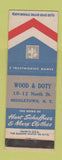 Matchbook Cover - Hart Schaffner Marx Men's Clothes Wood & Doty Middletown NY