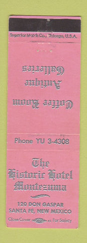 Matchbook Cover - Historic Hotel Montezuma Santa Fe NM