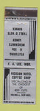 Matchbook Cover - Nickson Hotel Coffee Shop Roswell NM WEAR