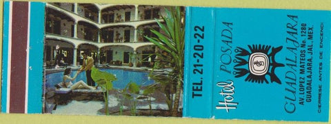 Matchbook Cover - Hotel Posada Guadalajara Mexico