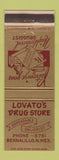 Matchbook Cover - Lovato's Drug Store Bernalillo NM
