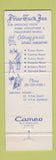 Matchbook Cover - Friar Tuck Inn Cedar Grove NJ