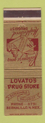 Matchbook Cover - Lovato's Drug Store Bernalillo NM