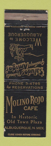 Matchbook Cover - Molino Rojo Cafe Albuquerque NM WEAR