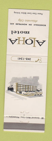 Matchbook Cover - Aloha Motel Atlantic City NJ