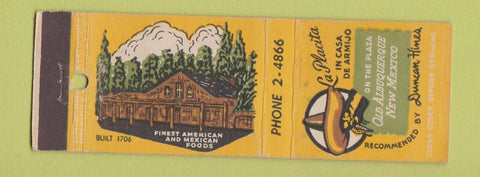 Matchbook Cover - La Placita Albuquerque NM