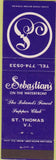 Matchbook Cover - Sebastian's St Thomas Virgin Islands
