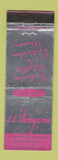 Matchbook Cover - JE Thompson Rochester NY Women's Clothes WEAR