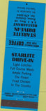Matchbook Cover - Starlite Drive In Picton ON