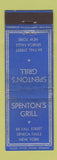 Matchbook Cover - Spenton's Grill Seneca Falls NY WEAR