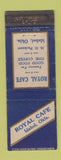 Matchbook Cover - Royal Cafe Idabel OK WORN