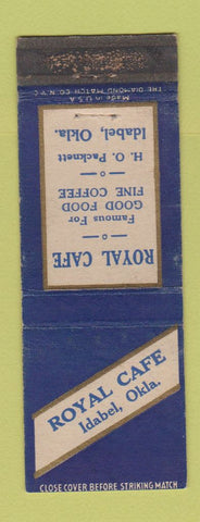 Matchbook Cover - Royal Cafe Idabel OK WORN