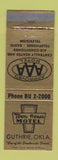 Matchbook Cover - Town Hosue Motel Guthrie OK
