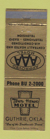 Matchbook Cover - Town Hosue Motel Guthrie OK