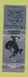 Matchbook Cover - Hominy Hotel Coffee Shop Hominy OK