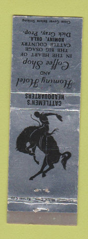 Matchbook Cover - Hominy Hotel Coffee Shop Hominy OK