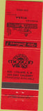 Matchbook Cover - Mexican Village Pizza Calgary Alberta
