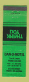 Matchbook Cover - Dan D Motel Perry OK