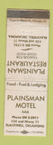 Matchbook Cover - Plainsman Restaurant Motel Blackwell OK WEAR